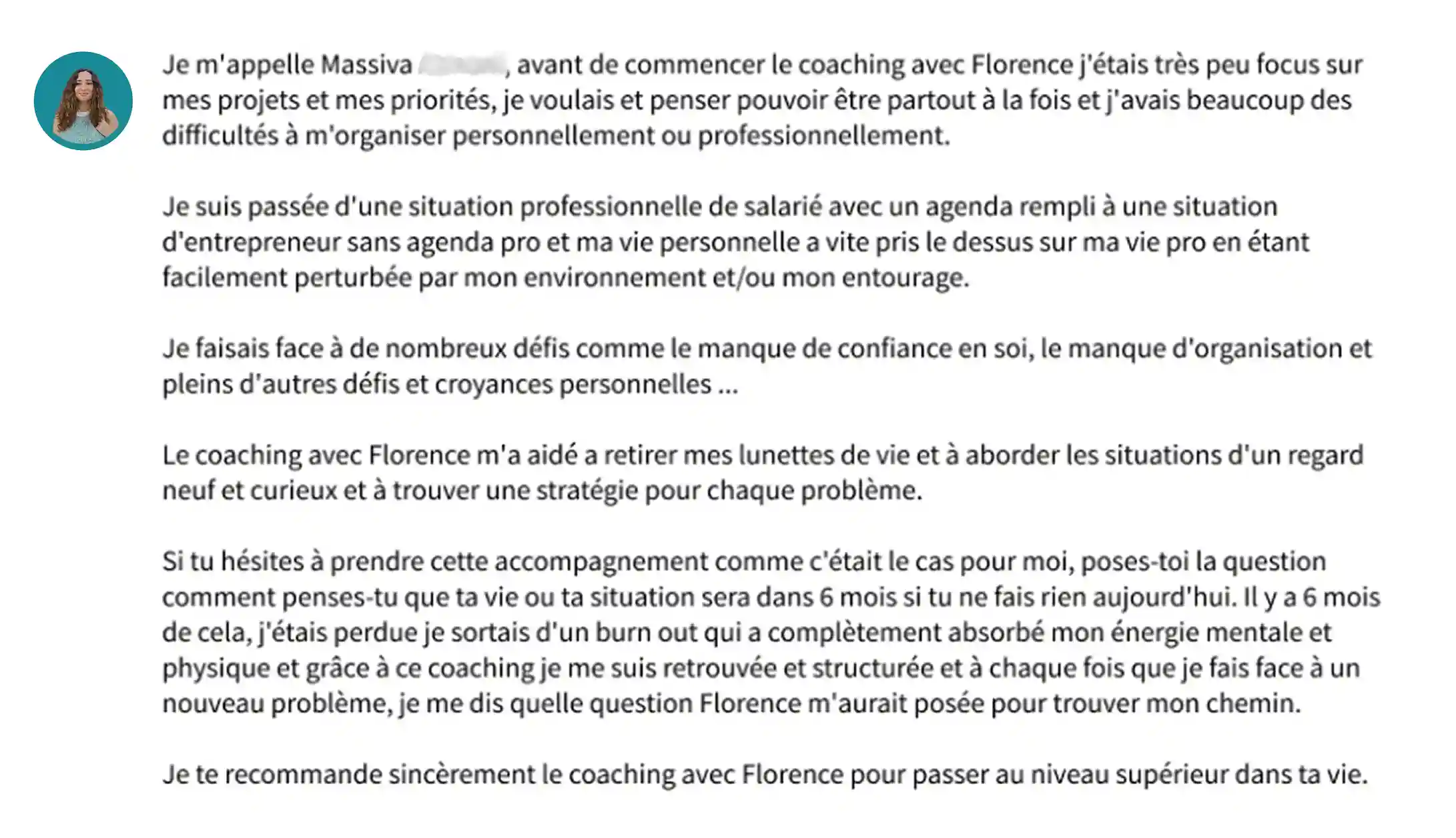 Massiva_temoignage Photo d'un témoignage de Massiva