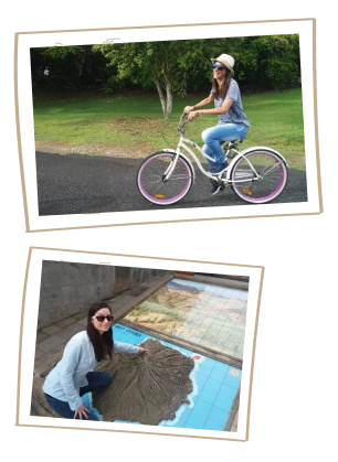 2 photos de Florence en voyage Deux photos de Florence en voyage